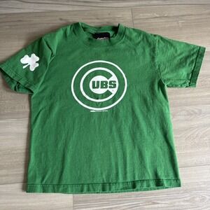 Chicago Cubs Green St Patrick's Day‎ Sz XS Women's T-shirt Vintage Stitches